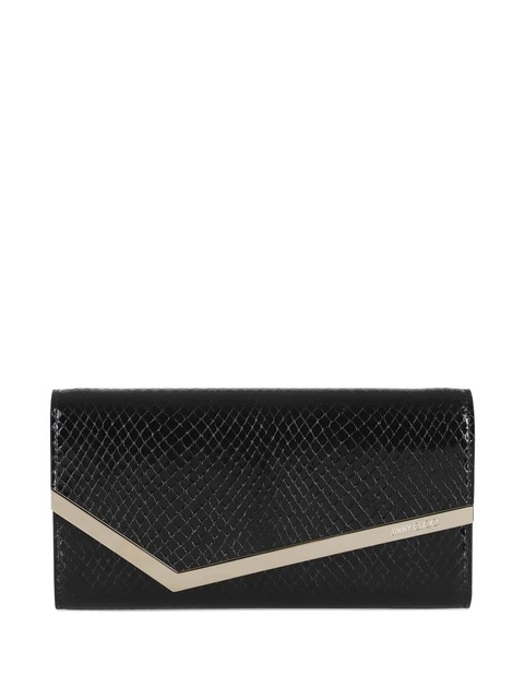 Jimmy Choo snakeskin-effect clasp bag - Black - zdjęcie produktu nr 2