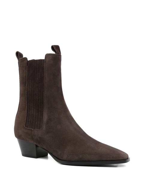 Aeyde 50mm Agata pointed-toe boots - Brown - zdjęcie produktu nr 2