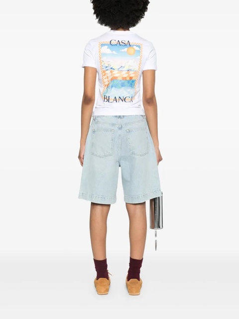 Casablanca Surreal Pool-print T-shirt - White - zdjęcie produktu nr 1