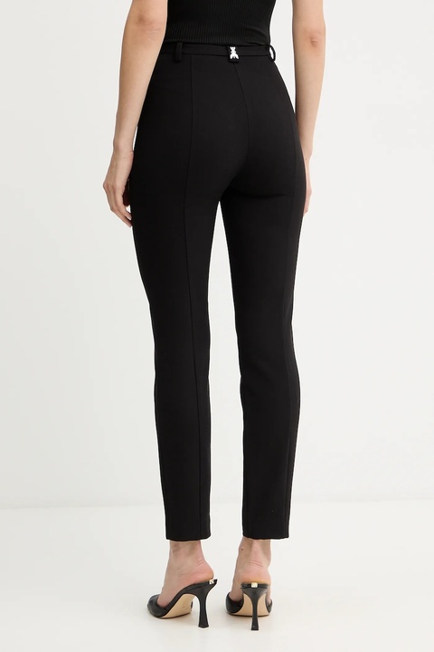 Patrizia Pepe spodnie damskie kolor czarny proste high waist 2P1731 A663 - zdjęcie produktu nr 2