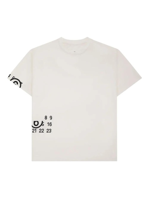 MM6 Maison Margiela Numbers T-shirt - White - zdjęcie produktu nr 1