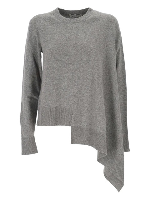 Alexander McQueen asymmetric cashmere knit - Grey - zdjęcie produktu nr 1