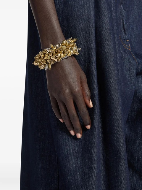 DRIES VAN NOTEN beaded cuff bracelet - Gold - zdjęcie produktu nr 2