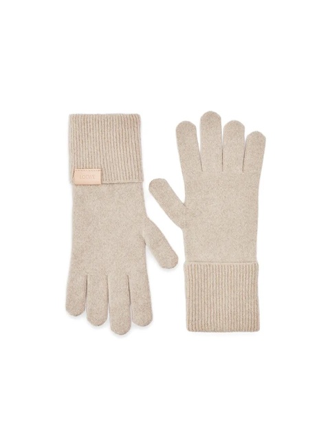 LOEWE ribbed-knit gloves - Neutrals - zdjęcie produktu nr 2