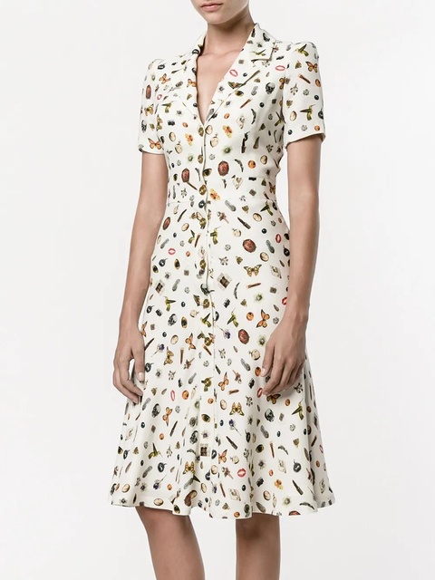 Alexander McQueen Obsession print shirt dress - Yellow - zdjęcie produktu nr 1