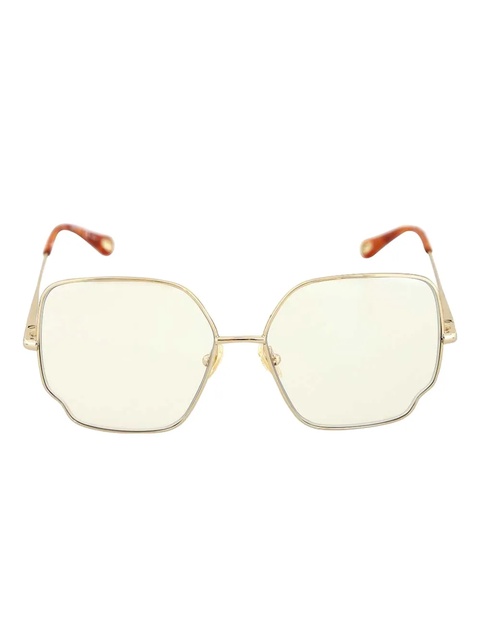 Chloé geometric-frame sunglasses - Gold - zdjęcie produktu nr 1