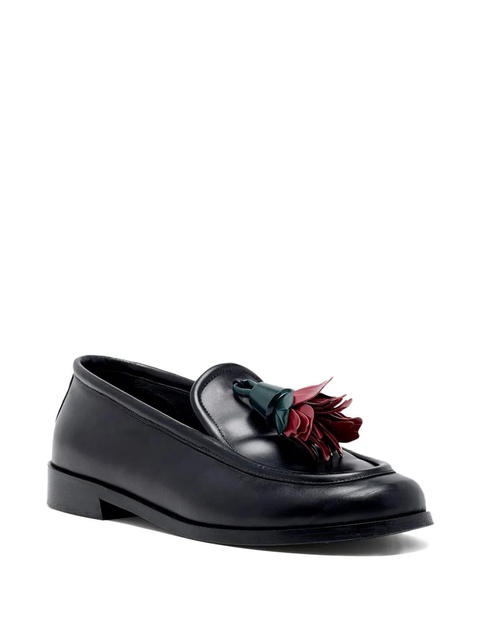 Proenza Schouler flower-embellished loafers - Black - zdjęcie produktu nr 2