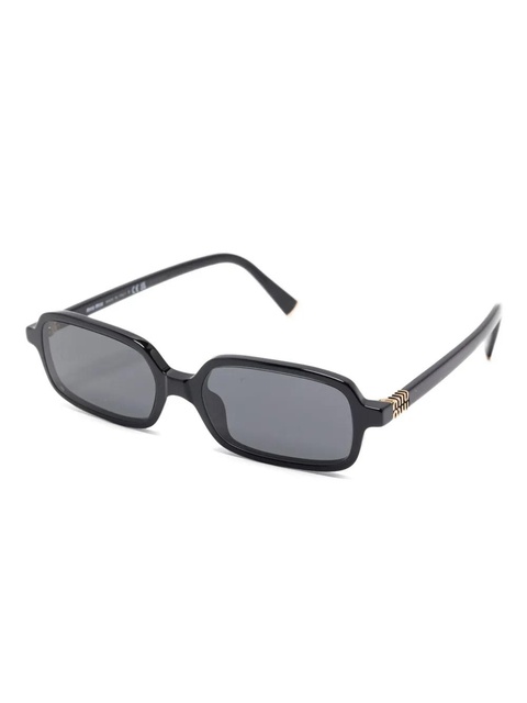 Miu Miu Eyewear rectangle-frame sunglasses - Black - zdjęcie produktu nr 2