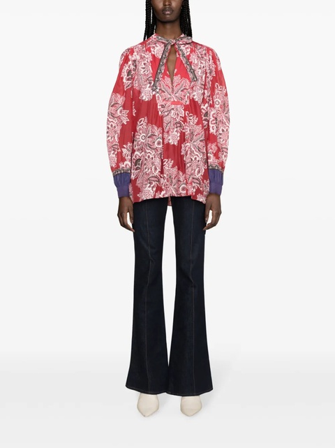 ETRO floral-print blouse - Red - zdjęcie produktu nr 1