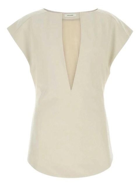 ENTIRE STUDIOS V-neck top - Neutrals - zdjęcie produktu nr 1