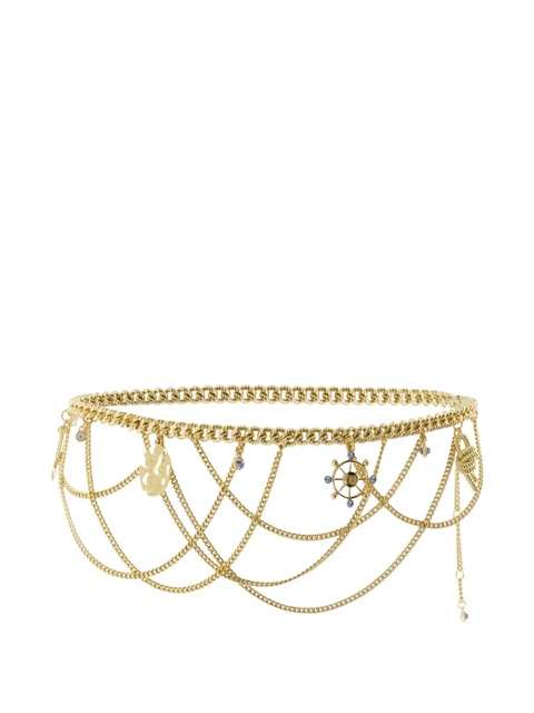 Rabanne chain-embellished metal belt - Gold - zdjęcie produktu nr 1