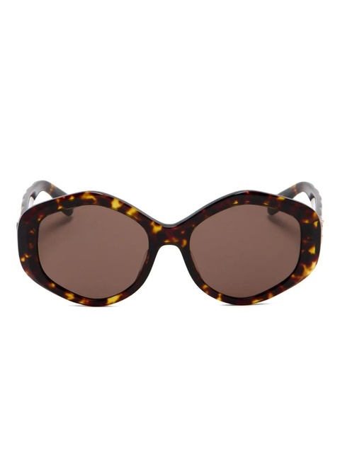 Tory Burch geometric-frame sunglasses - Brown - zdjęcie produktu nr 1
