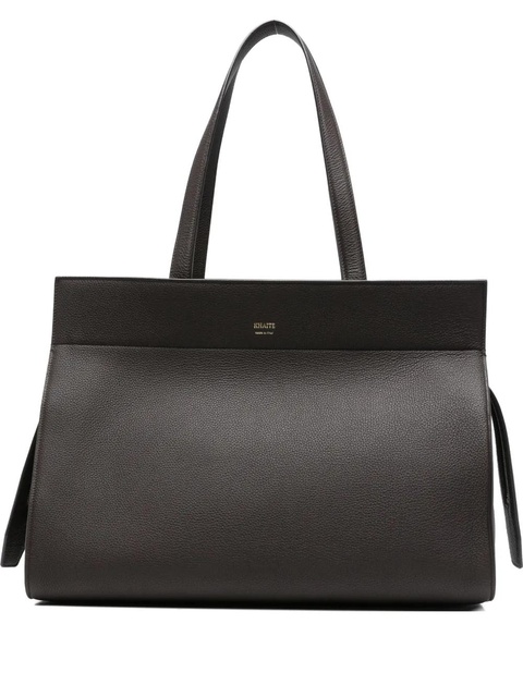 KHAITE Crosby leather tote bag - Brown - zdjęcie produktu nr 2