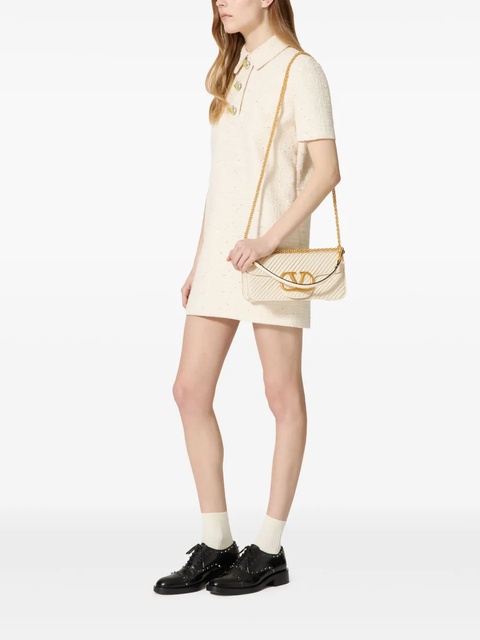 Valentino Garavani Locò textured shoulder bag - Neutrals - zdjęcie produktu nr 2