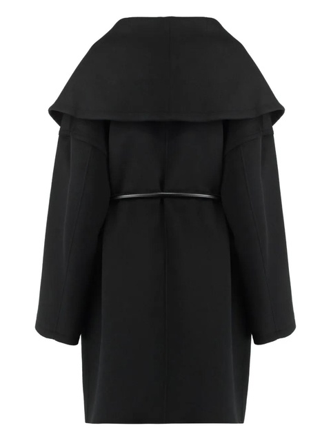 Sportmax Luciana shawl-collar coat - Black - zdjęcie produktu nr 2
