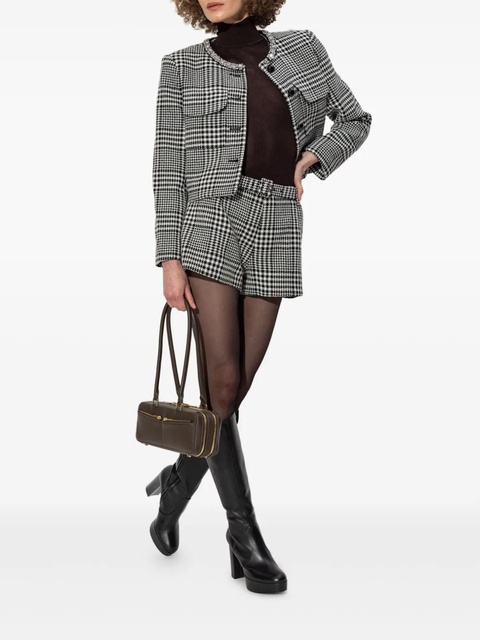 Self-Portrait ribbed turtleneck top - Brown - zdjęcie produktu nr 2