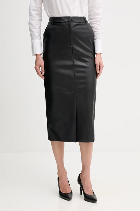 Sandro Ferrone spódnica kolor czarny midi prosta S15YBFRIBES - zdjęcie produktu nr 1