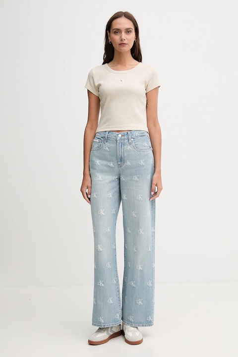 Calvin Klein Jeans jeansy damskie kolor niebieski LV047C785G - zdjęcie produktu nr 2