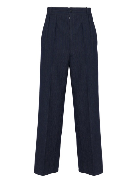 Maison Margiela pleated pinstripe pants - Black - zdjęcie produktu nr 1
