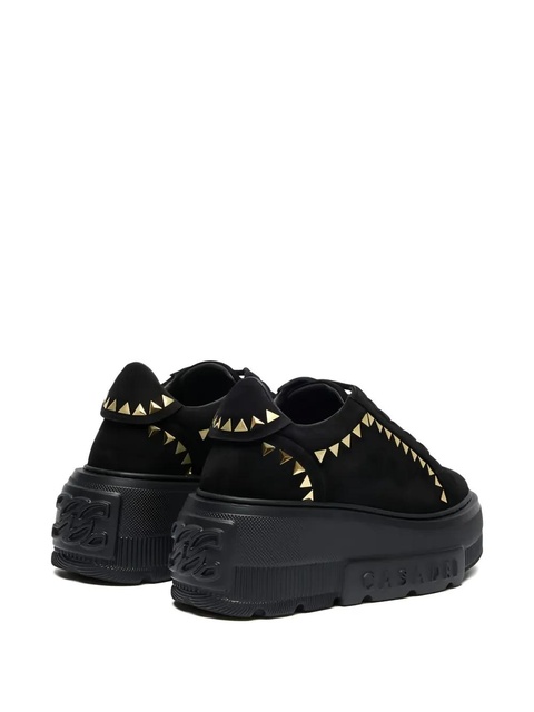Casadei triangular-stud platform sneakers - Black - zdjęcie produktu nr 2