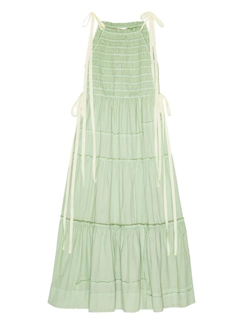 GANNI tiered dress - Green - zdjęcie produktu nr 1
