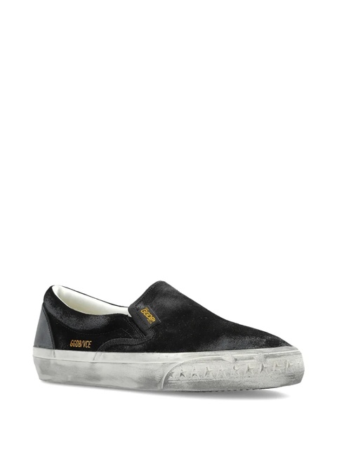 Golden Goose VCE Penstar suede slip-on sneakers - Black - zdjęcie produktu nr 1