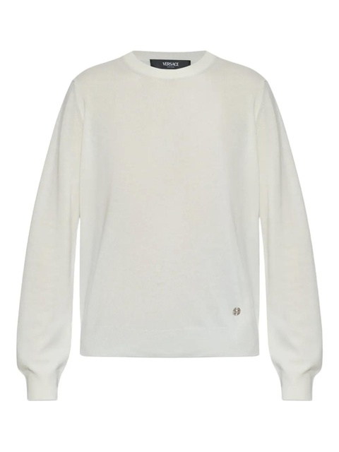Versace round-logo sweater - White - zdjęcie produktu nr 1
