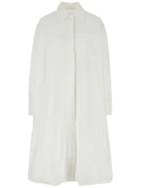 Jil Sander poplin shirt midi dress - White - zdjęcie produktu nr 1