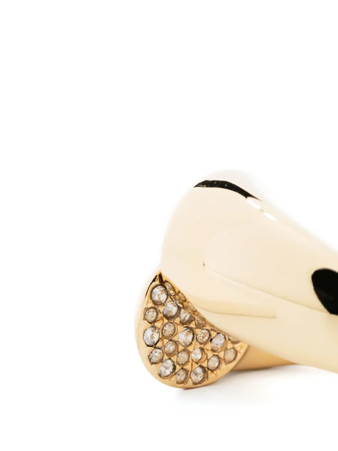 Lanvin Sequence rhinestone-embellished ring - Gold - zdjęcie produktu nr 2