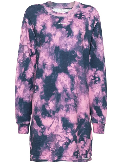 Off-White Arrows tie-dye sweatshirt dress - Pink - zdjęcie produktu nr 1