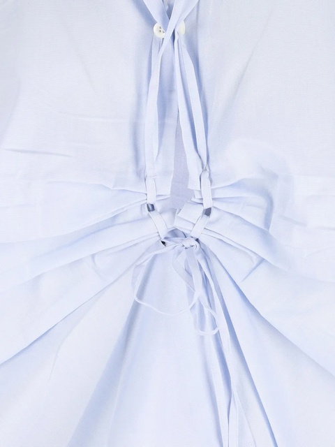 Prada lace-up detail shirt - Blue - zdjęcie produktu nr 2
