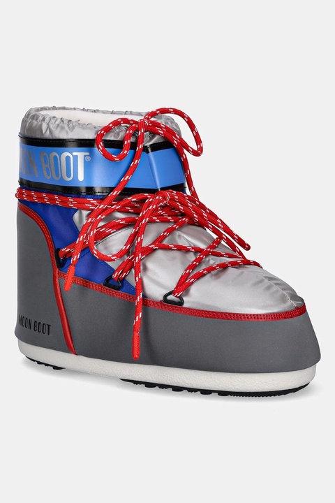 Moon Boot śniegowce MB ICON LOW SPACE RACING kolor szary 80D1409650 HF04 - zdjęcie produktu nr 1
