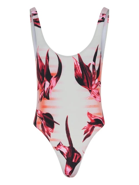 Jean Paul Gaultier body flowers printed swimsuit - White - zdjęcie produktu nr 2
