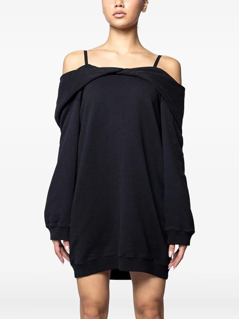 Maison Margiela off-shoulder mini dress - Black - zdjęcie produktu nr 1
