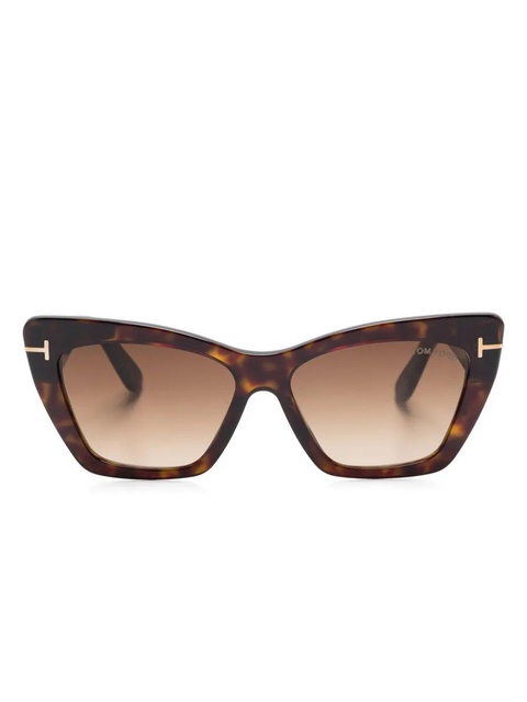 TOM FORD Eyewear Wyatt sunglasses - Brown - zdjęcie produktu nr 1