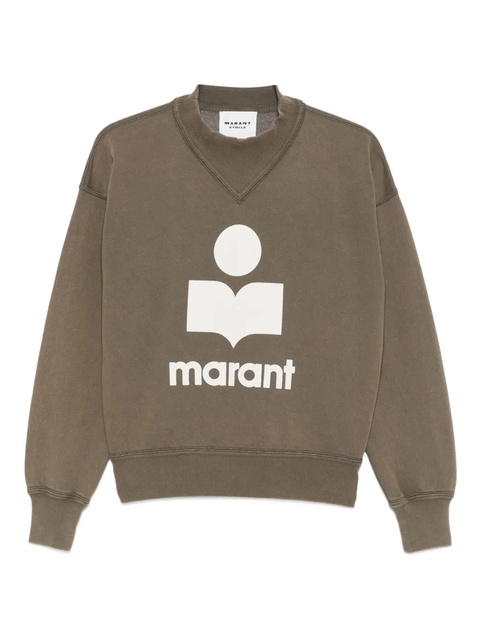 MARANT ÉTOILE logo-print sweatshirt - Green - zdjęcie produktu nr 1