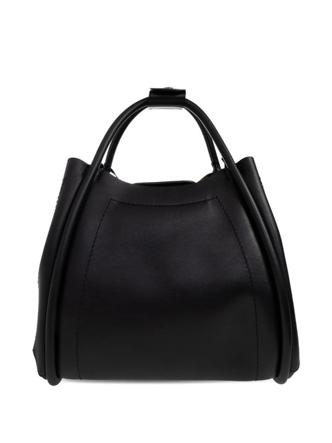 Max Mara logo-plaque leather tote bag - Black - zdjęcie produktu nr 2