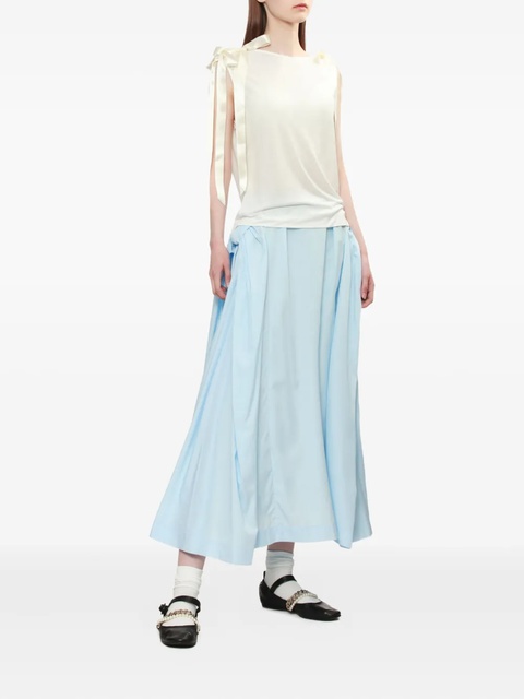 Simone Rocha ribbon-detail sleeveless top - White - zdjęcie produktu nr 1