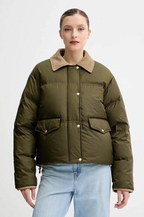 Marc O'Polo kurtka puchowa kolor zielony zimowa oversize 509111970099 - zdjęcie produktu nr 1