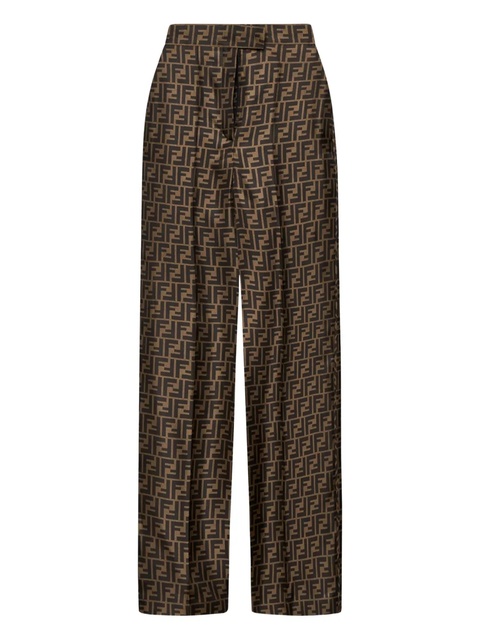 FENDI FF-motif printed trousers - Brown - zdjęcie produktu nr 1