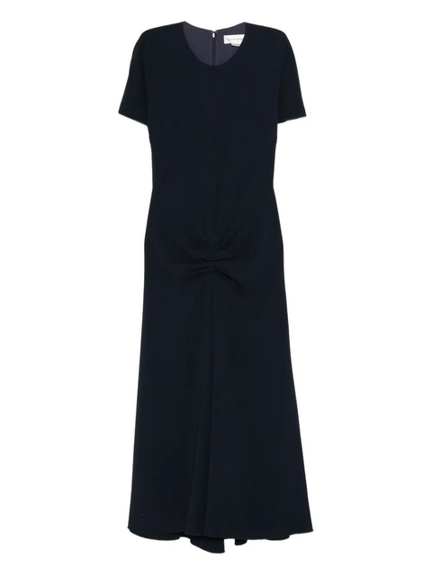 Victoria Beckham short-sleeve gathered dress - Blue - zdjęcie produktu nr 1