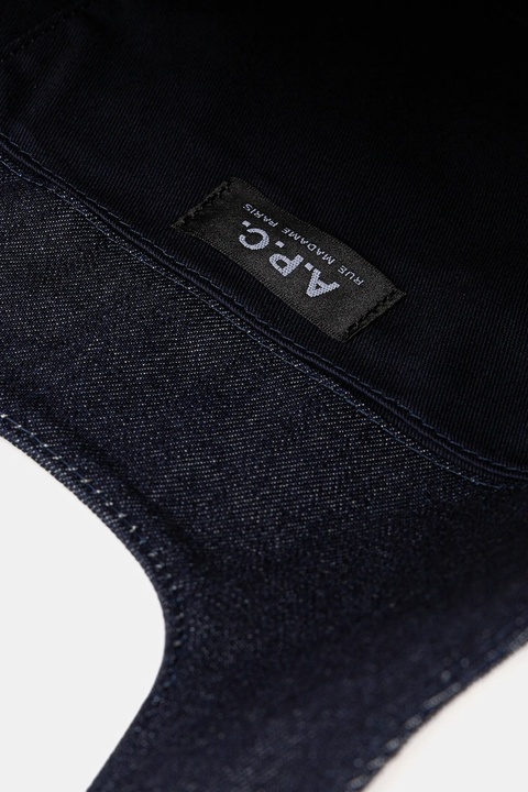 A.P.C. torebka bawełniana tote ninon small kolor granatowy COHIZ.M61861 - zdjęcie produktu nr 2