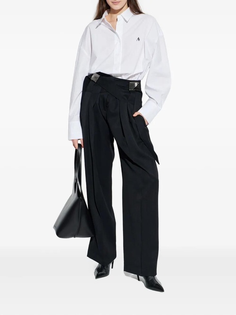 The Attico buckle pleated trousers - Black - zdjęcie produktu nr 1