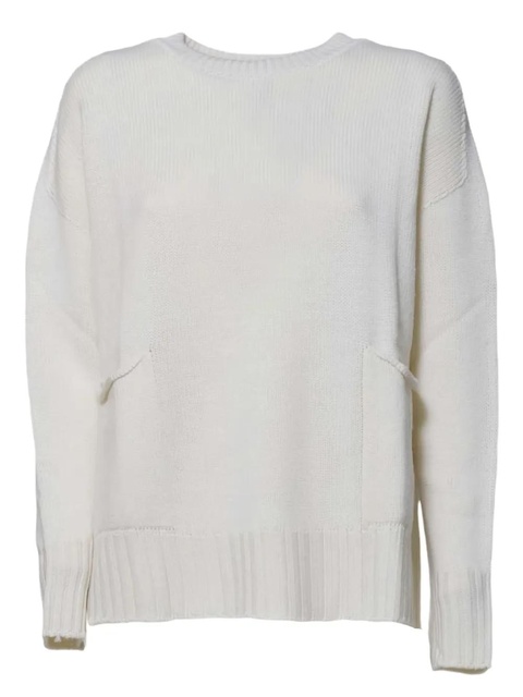 SOLOTRE crew-neck sweater - White - zdjęcie produktu nr 1