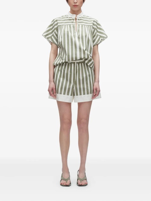 3.1 Phillip Lim striped drawstring shorts - Green - zdjęcie produktu nr 1