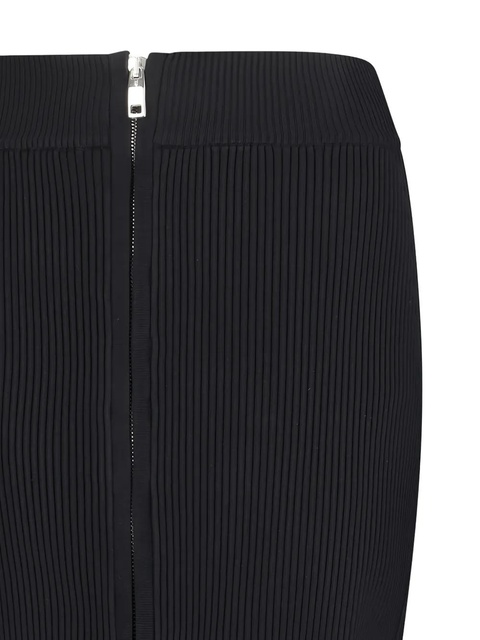 Sportmax ribbed zip-front maxi skirt - Black - zdjęcie produktu nr 2