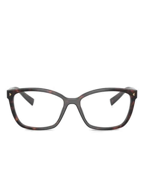Prada Eyewear tortoiseshell-pattern glasses - Brown - zdjęcie produktu nr 1
