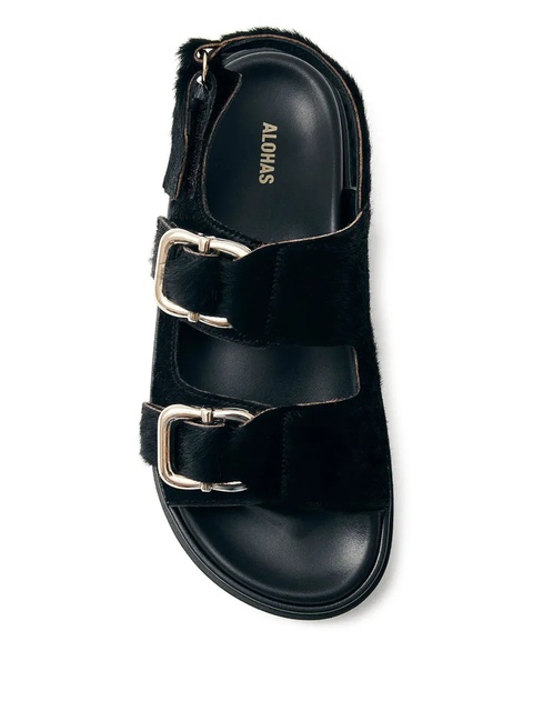 ALOHAS Harper double-buckle sandals - Black - zdjęcie produktu nr 2