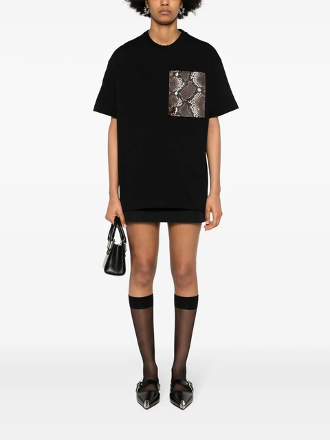 Jil Sander chest-pocket cotton T-shirt - Black - zdjęcie produktu nr 2