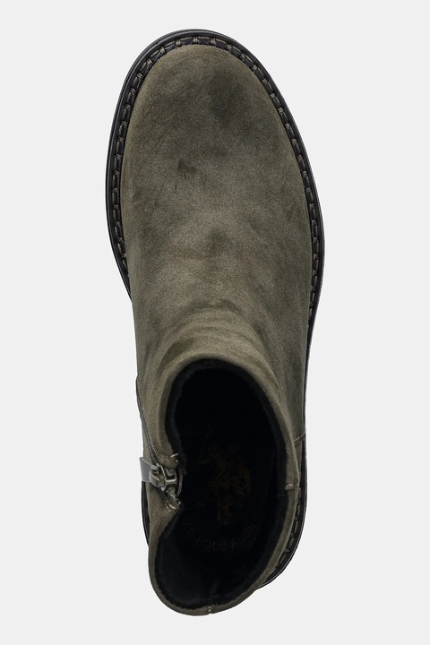 U.S. Polo Assn. botki HANNAH002 damskie kolor zielony na słupku HANNAH002W/EH1 - zdjęcie produktu nr 2